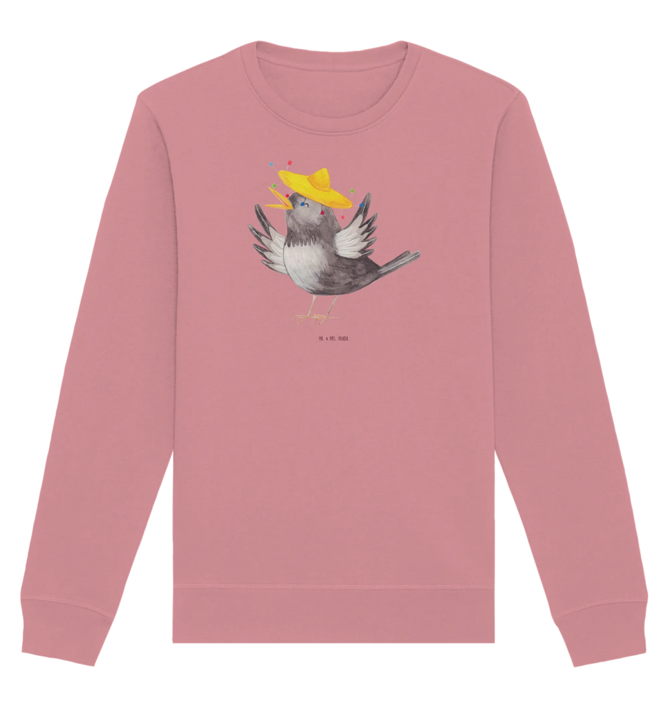 Organic Pullover Crow sombrero Pullover, Pullover Männer, Pullover Frauen, Sweatshirt, Sweatshirt Männer, Sweatshirt Frauen, Unisex, Tiermotive, Gute Laune, lustige Sprüche, Tiere, Rabe, Vogel, Vögel, Spruch positiv, fröhlich sein, glücklich sein, Glück Spruch, froh, Elster, Motivation