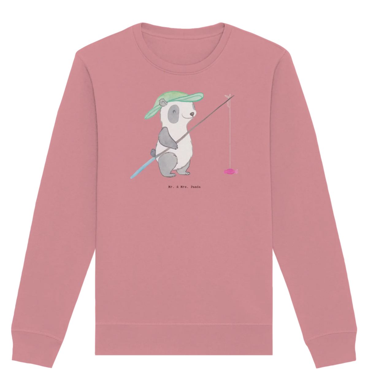 Organic Pullover panda fishing giving, thank you, award, profit, athlete, Gift, go fishing, fishing, fishing club, hobby angler, fishing sport