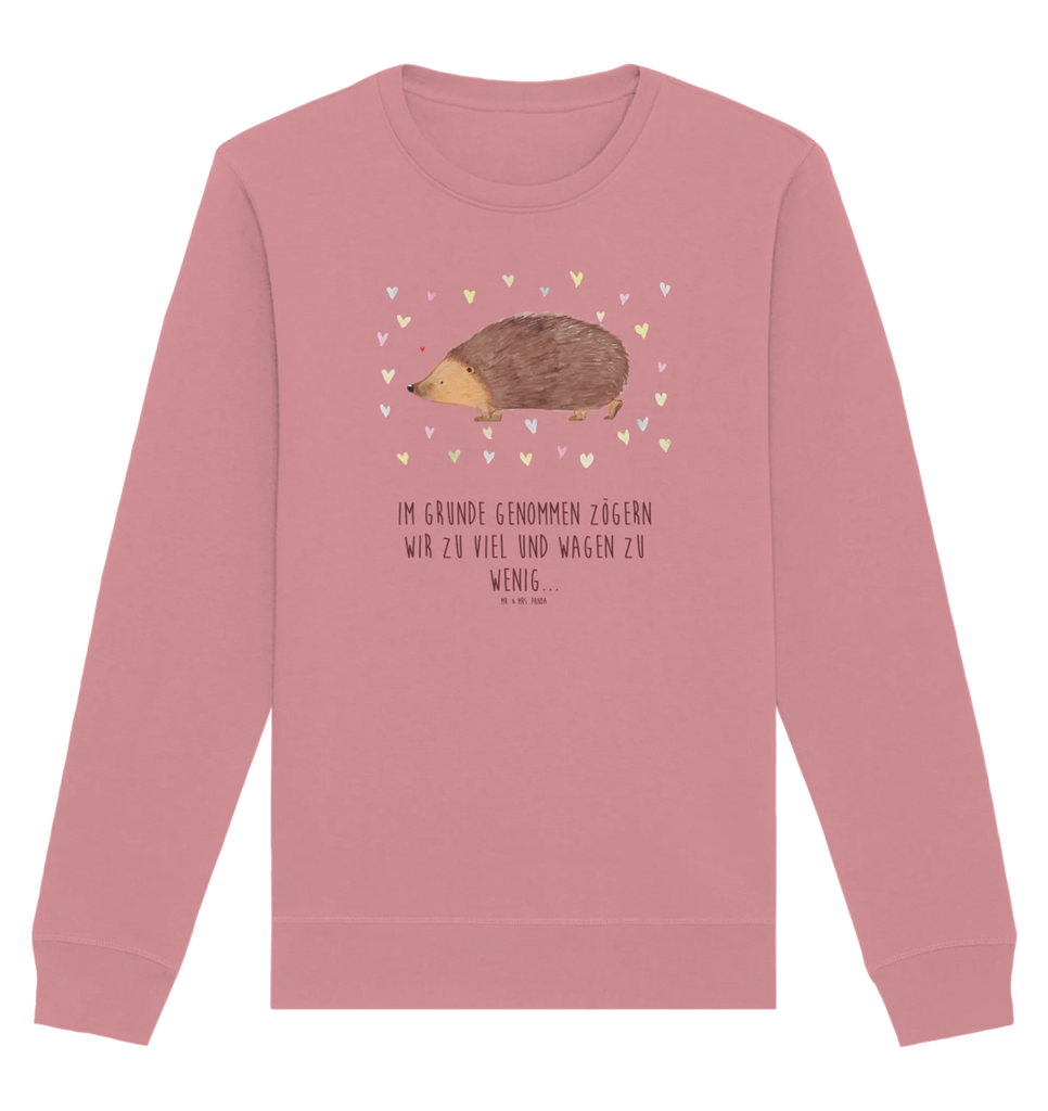 Organic Pullover Hedgehog hearts Pullover, Pullover Männer, Pullover Frauen, Sweatshirt, Sweatshirt Männer, Sweatshirt Frauen, Unisex, Tiermotive, Gute Laune, lustige Sprüche, Tiere, Liebe, Herz, Herzen, Igel, Vertrauen, Kuss, Leben