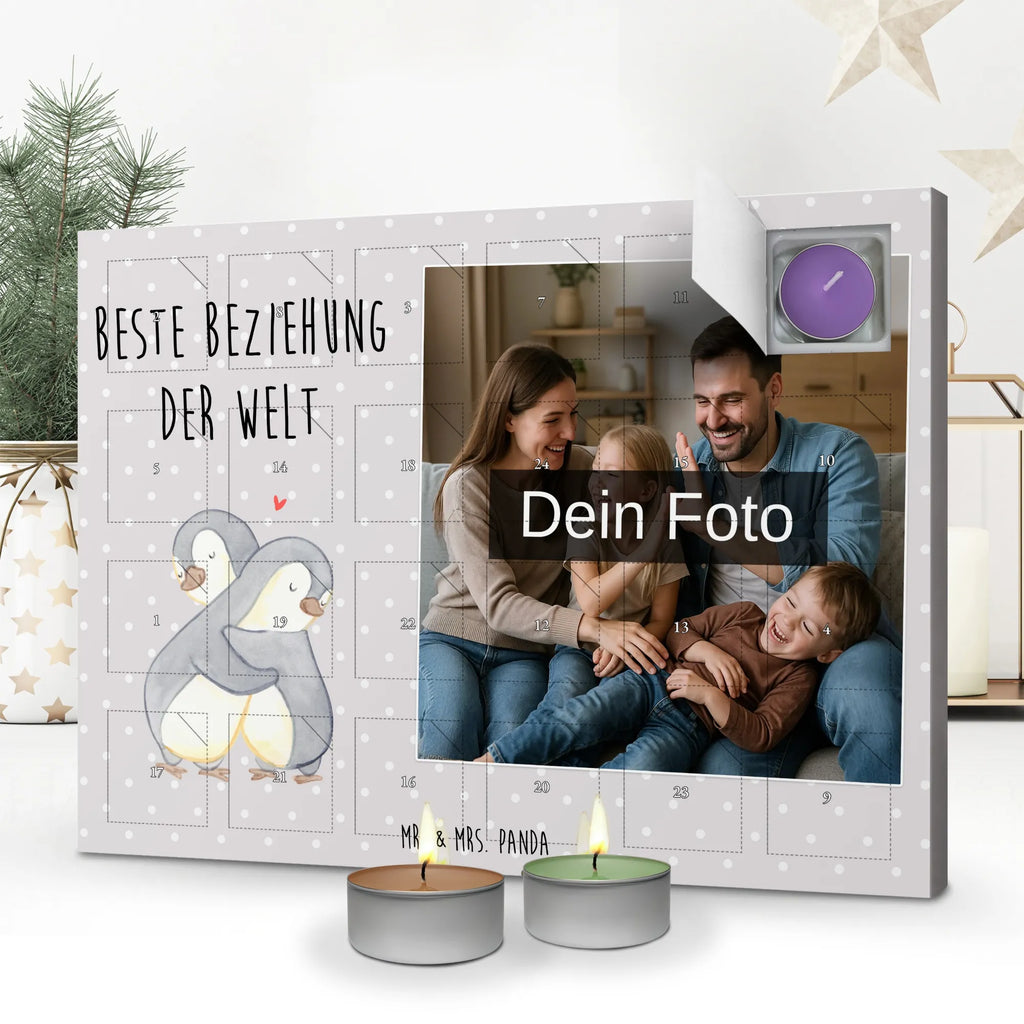 Personalisierter Duftkerzen Foto Adventskalender Pinguin Beste Beziehung der Welt Personalisierter Duftkerzen Foto Adventskalender, Geschenkidee, Geschenk, Schenken, Mitbringsel, Geburtstag, Geburtstagsgeschenk, für, Danke, Dankeschön, Bedanken, Freude machen, Geschenktipp, Liebesgeschenk, Zusammen sein, Liebe, Miteinander gehen, Beziehung, Verlieb