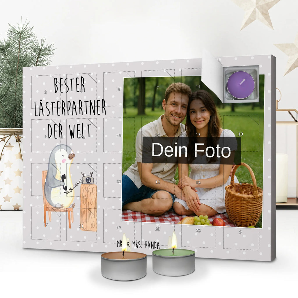 Personalisierter Duftkerzen Foto Adventskalender Pinguin Bester Lästerpartner der Welt Personalisierter Duftkerzen Foto Adventskalender, Geschenkidee, Geschenk, Schenken, Mitbringsel, Geburtstag, Geburtstagsgeschenk, für, Danke, Dankeschön, Bedanken, Freude machen, Geschenktipp, Lästern, Lästerschwester, Beste Freundin, Spaß, Freundin, Lesterpartner, Lestern, Lästerpartner, Bff
