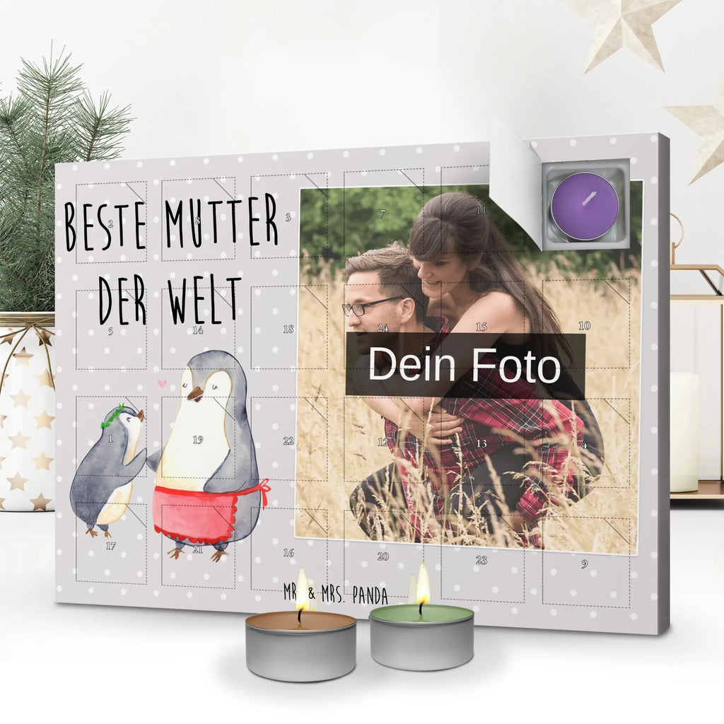 Personalisierter Duftkerzen Foto Adventskalender Pinguin Beste Mutter der Welt Personalisierter Duftkerzen Foto Adventskalender, Geschenkidee, Geschenk, Schenken, Mitbringsel, Geburtstag, Geburtstagsgeschenk, für, Danke, Dankeschön, Bedanken, Freude machen, Geschenktipp, Mama, Ma, Supermama, Sohn, Mami, Mutti, Muttertag, Tochter, Mutter, Beste Mama, Beste