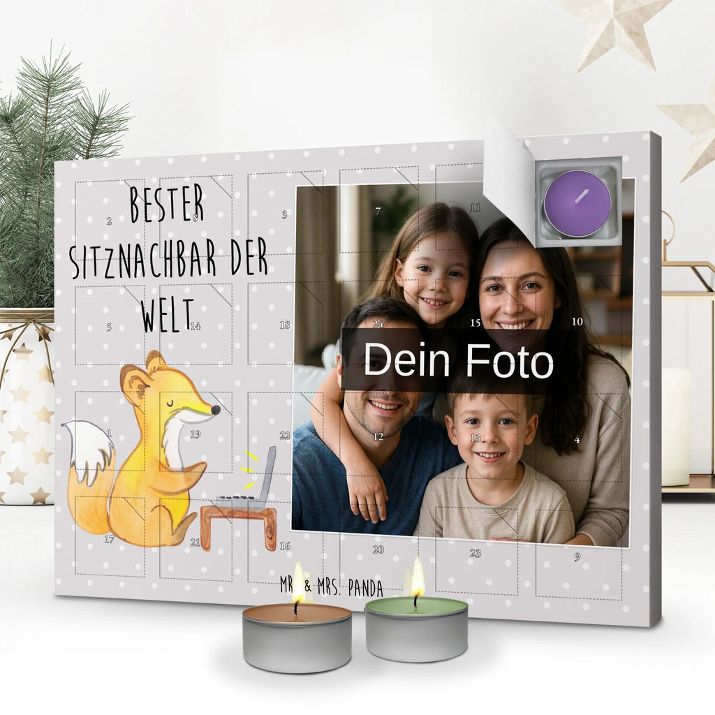 Personalisierter Duftkerzen Foto Adventskalender Fuchs Bester Sitznachbar der Welt Personalisierter Duftkerzen Foto Adventskalender, Geschenkidee, Geschenk, Schenken, Mitbringsel, Geburtstag, Geburtstagsgeschenk, für, Danke, Dankeschön, Bedanken, Freude machen, Geschenktipp, Hochschule, Stuhlnachbar, Universität, Mitstudent, Nachbar, Seminar, Tischnachbar, Mitschüler, Kommilitone, Uni, Schule, Sitznachbar