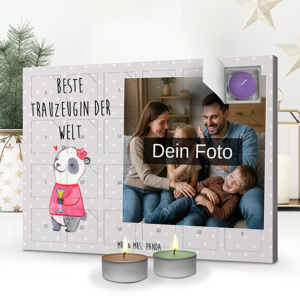 Personalisierter Duftkerzen Foto Adventskalender Panda Beste Trauzeugin der Welt Personalisierter Duftkerzen Foto Adventskalender, Geschenkidee, Geschenk, Schenken, Mitbringsel, Geburtstag, Geburtstagsgeschenk, für, Danke, Dankeschön, Bedanken, Freude machen, Geschenktipp, JGA, Trauzeugin, Braut, Hochzeit, Freundin, Trauung, Heirat, Trauhzeugin, Kirche, Standesamt