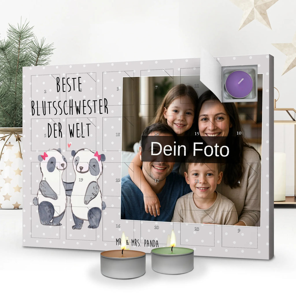 Personalisierter Duftkerzen Foto Adventskalender Panda Beste Blutsschwester der Welt Personalisierter Duftkerzen Foto Adventskalender, Geschenkidee, Geschenk, Schenken, Mitbringsel, Geburtstag, Geburtstagsgeschenk, für, Danke, Dankeschön, Bedanken, Freude machen, Geschenktipp, Familie, Sister, Schwesterherz, Freundin, Tochter, Geschwister, Bae, Schwestern, Liebe, Blutsgeschwister, Kleinigkeit, Blutsschwester, Schwester, Beste