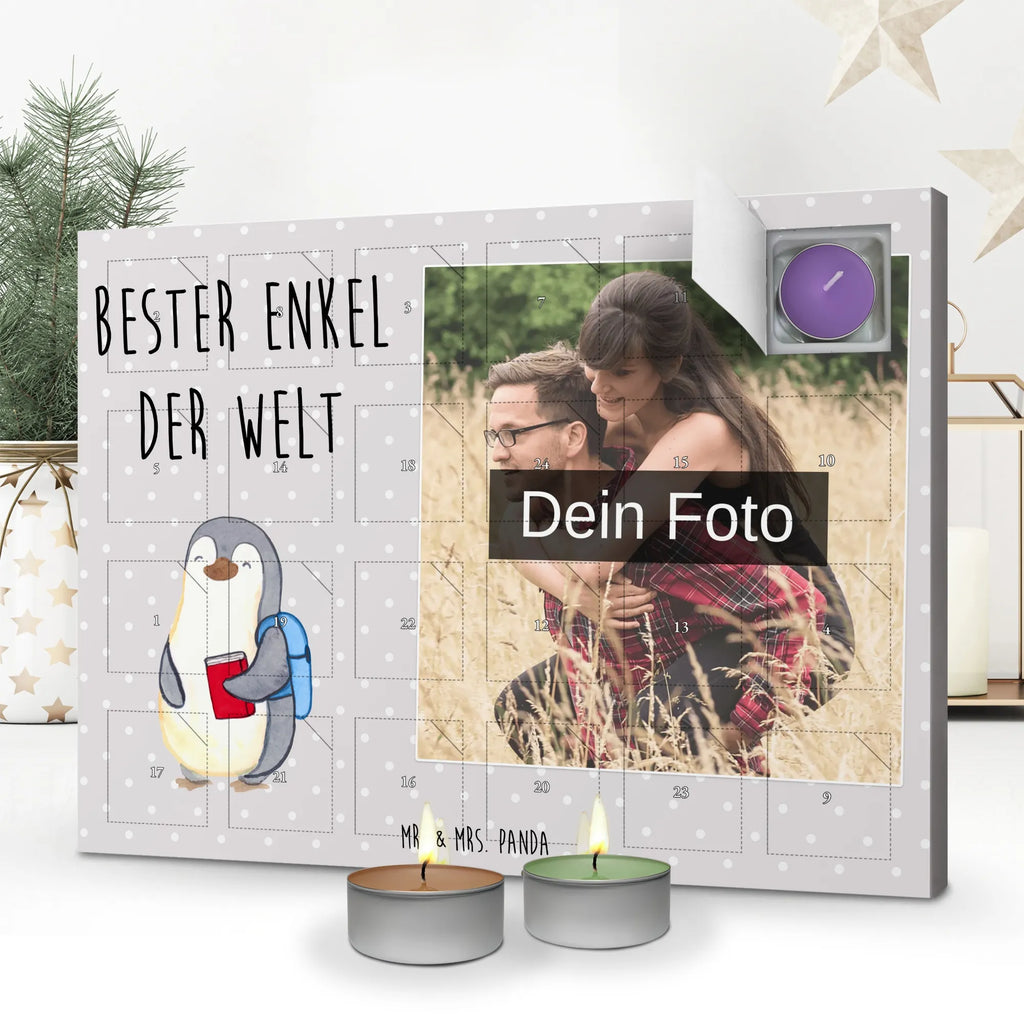Personalisierter Duftkerzen Foto Adventskalender Pinguin Bester Enkel der Welt Personalisierter Duftkerzen Foto Adventskalender, Geschenkidee, Geschenk, Schenken, Mitbringsel, Geburtstag, Geburtstagsgeschenk, für, Danke, Dankeschön, Bedanken, Freude machen, Geschenktipp, Kind von Tochter, Enkelsohn, Enkelkind, Enkel, Opa, Oma, Kind von Sohn, Großsohn, Taufe