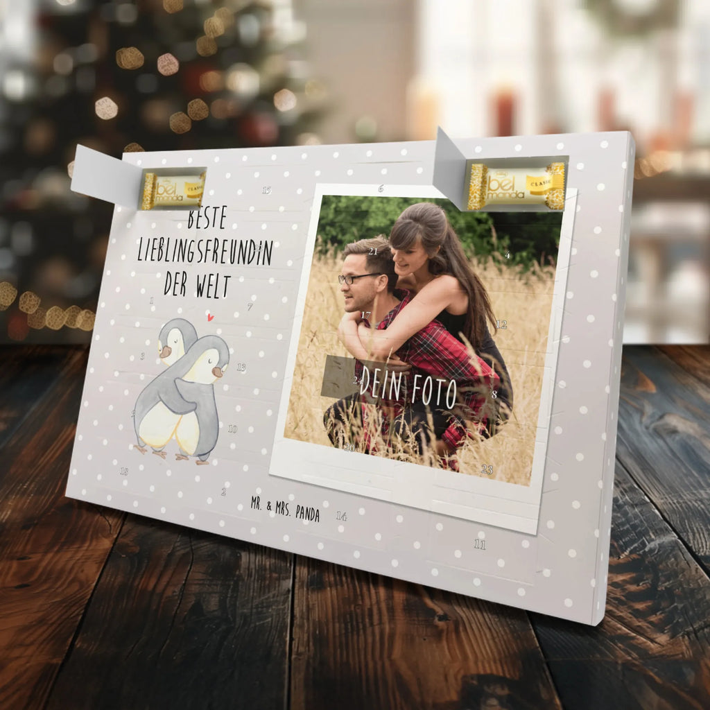 Personalisierter Marzipan Foto Adventskalender Pinguin Beste Lieblingsfreundin der Welt Personalisierter Marzipan Foto Adventskalender, für, Dankeschön, Geschenk, Schenken, Geburtstag, Geburtstagsgeschenk, Geschenkidee, Danke, Bedanken, Mitbringsel, Freude machen, Geschenktipp, Herz, Liebling, Freundin, Lieblingsmensch, Partnerin, Liebe, beste Freundin, Lieblings Mensch, Bae, Lieblingsfreundin, Love, Partner