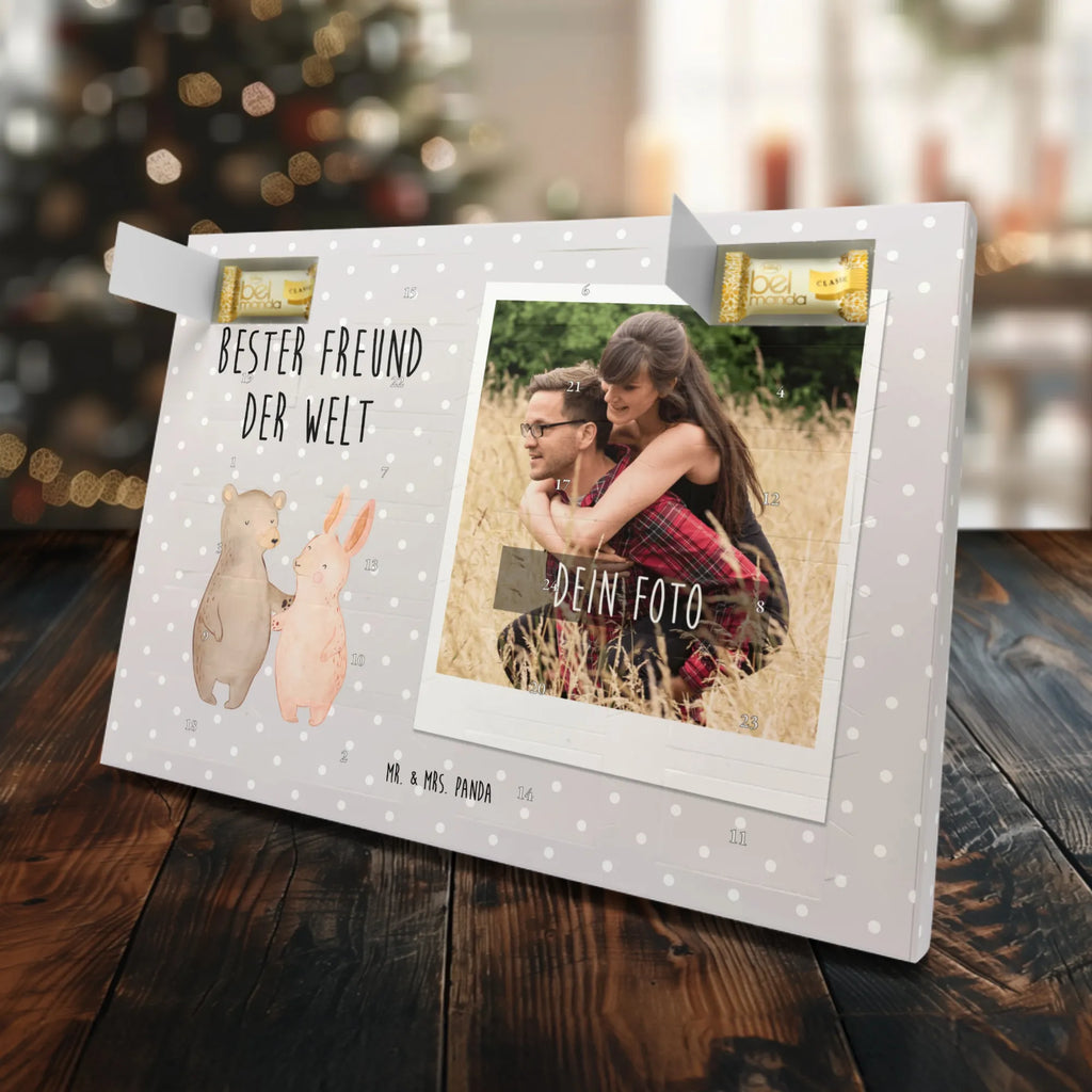 Personalisierter Marzipan Foto Adventskalender Hase Bester Freund der Welt Personalisierter Marzipan Foto Adventskalender, für, Dankeschön, Geschenk, Schenken, Geburtstag, Geburtstagsgeschenk, Geschenkidee, Danke, Bedanken, Mitbringsel, Freude machen, Geschenktipp, Lebensgefährte, Liebe, Lieblingsmensch, Mann, Partner, Herz, Love, Ehemann, Freund, Kumpel, Bro