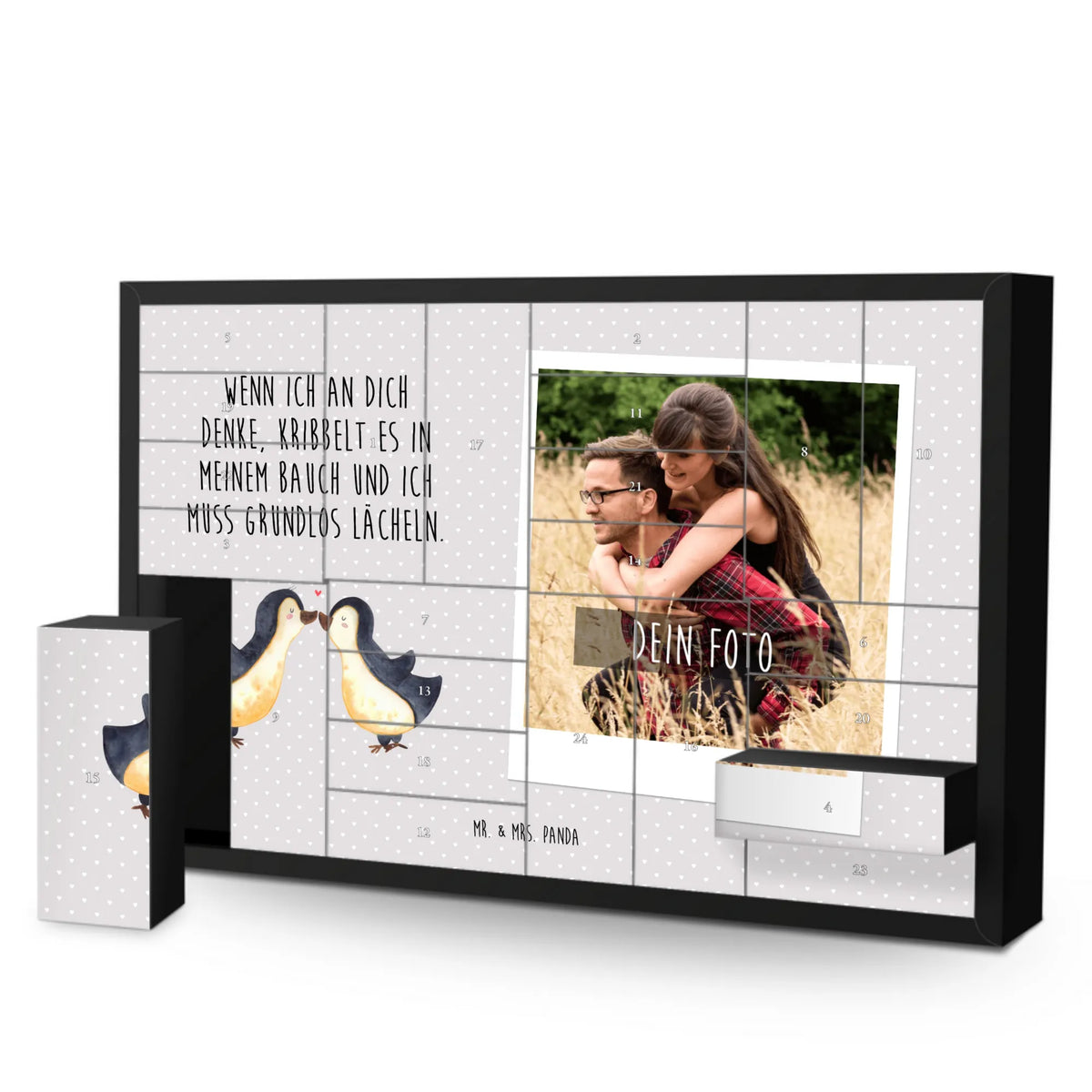 penguins kiss Adventskalender mit Eigenem Bild, Personalisierter Befüllbarer Foto Adventskalender, Weihnachtskalender mit Foto, Adventskalender mit Foto, Adventskalender Eigenes Foto, Personalisierter Adventskalender, Foto Adventskalender, Freundin, Freund, Liebe, Liebesgeschenk, Jahrestag, Verlobung, Partner, Ehemann, Ehefrau, Heiraten, Heiratsantrag, Hocheitstag, für Ehemann, Geschenk für Freundin, Mitbringsel, Geschenk für Partner, Hochzeitstag, für Männer, Liebesbeweis, Valentinstag, Geschenk für Frauen