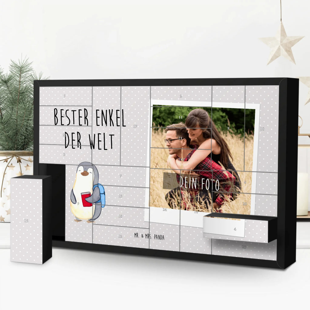 Personalisierter Befüllbarer Foto Adventskalender Pinguin Bester Enkel der Welt Personalisierter Befüllbarer Foto Adventskalender, Foto Adventskalender, Weihnachtskalender mit Foto, Adventskalender Eigenes Foto, Adventskalender mit Foto, Adventskalender mit Eigenem Bild, Personalisierter Adventskalender, Geschenkidee, Geschenk, Schenken, Mitbringsel, Geburtstag, Geburtstagsgeschenk, für, Danke, Dankeschön, Bedanken, Freude machen, Geschenktipp, Enkelsohn, Großsohn, Opa, Enkelkind, Taufe, Oma, Kind von Tochter, Kind von Sohn, Enkel
