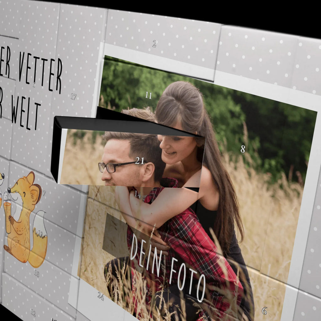 Personalisierter Befüllbarer Foto Adventskalender Fuchs Bester Vetter der Welt Adventskalender mit Eigenem Bild, Adventskalender Eigenes Foto, Adventskalender mit Foto, Personalisierter Adventskalender, Personalisierter Befüllbarer Foto Adventskalender, Weihnachtskalender mit Foto, Foto Adventskalender, Geschenkidee, Geschenk, Schenken, Mitbringsel, Geburtstag, Geburtstagsgeschenk, für, Danke, Dankeschön, Bedanken, Freude machen, Geschenktipp, Sohn von Tante, Cousine, Verwandtschaft, Vetter, Familie, Kousin, Sohn von Onkel, Cousin