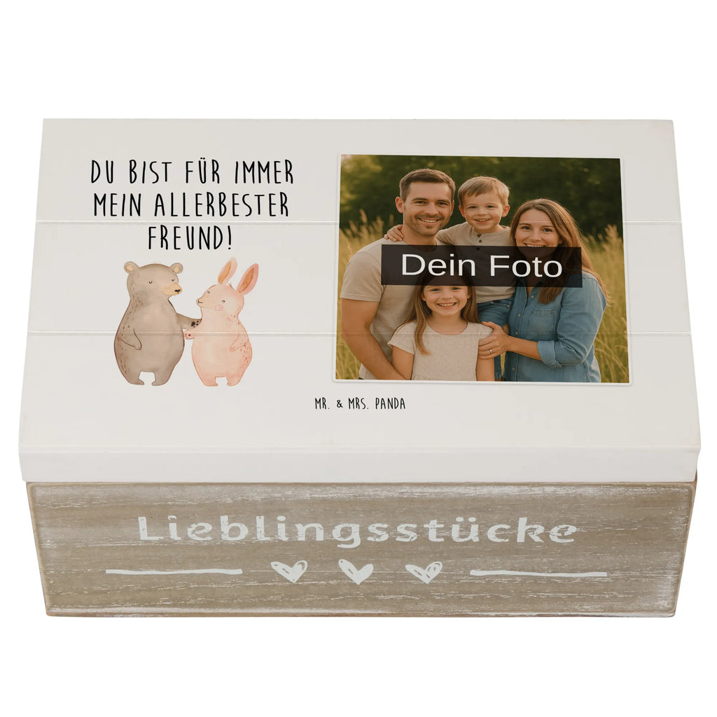 Personalisierte Foto Holzkiste Bär und Hase Umarmen Personalisierte Foto Holzkiste, Liebe, Partner, Freund, Freundin, Ehemann, Ehefrau, Heiraten, Verlobung, Heiratsantrag, Liebesgeschenk, Jahrestag, Hocheitstag, Bär, Hase, best friends, Freunde, Bärchen, bester Freund