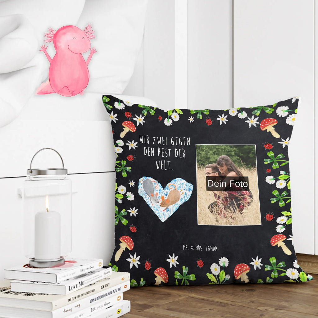 Personalized Photo Pillow Mice heart Personalisiertes Foto Kissen, Liebe, Partner, Freund, Freundin, Ehemann, Ehefrau, Heiraten, Verlobung, Heiratsantrag, Liebesgeschenk, Jahrestag, Hocheitstag, Mäuse, Maus, Love, Hochzeit, Gemeinsamkeit, Geschenk für zwei, Lieblingsmensch, Liebesbeweis, Liebesbotschaft