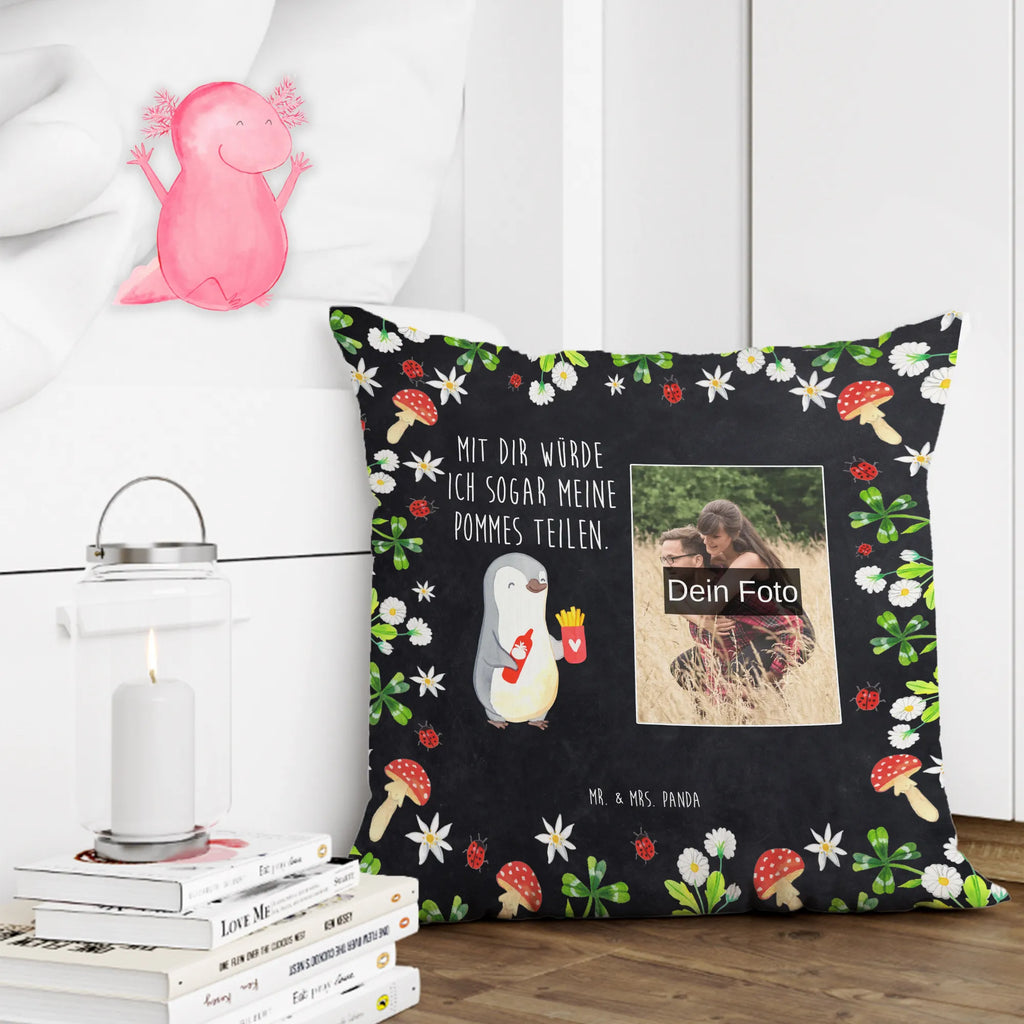Personalized Photo Pillow penguin French fries Personalisiertes Foto Kissen, Liebe, Partner, Freund, Freundin, Ehemann, Ehefrau, Heiraten, Verlobung, Heiratsantrag, Liebesgeschenk, Jahrestag, Hocheitstag, Valentinstag, Geschenk für Frauen, Hochzeitstag, Mitbringsel, Geschenk für Freundin, Geschenk für Partner, Liebesbeweis, für Männer, für Ehemann