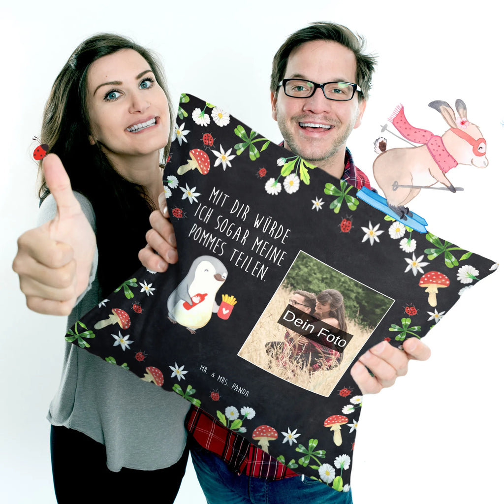 Personalized Photo Pillow penguin French fries Personalisiertes Foto Kissen, Liebe, Partner, Freund, Freundin, Ehemann, Ehefrau, Heiraten, Verlobung, Heiratsantrag, Liebesgeschenk, Jahrestag, Hocheitstag, Valentinstag, Geschenk für Frauen, Hochzeitstag, Mitbringsel, Geschenk für Freundin, Geschenk für Partner, Liebesbeweis, für Männer, für Ehemann