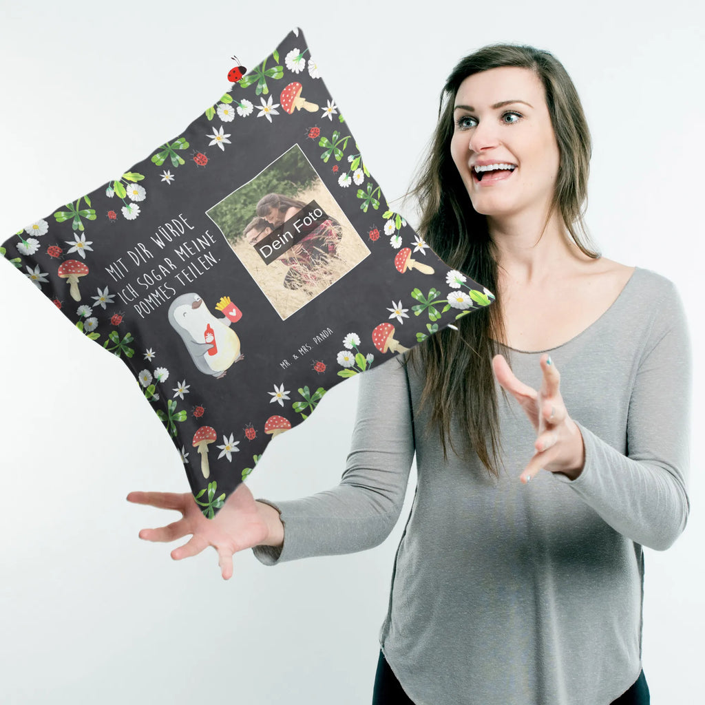 Personalized Photo Pillow penguin French fries Personalisiertes Foto Kissen, Liebe, Partner, Freund, Freundin, Ehemann, Ehefrau, Heiraten, Verlobung, Heiratsantrag, Liebesgeschenk, Jahrestag, Hocheitstag, Valentinstag, Geschenk für Frauen, Hochzeitstag, Mitbringsel, Geschenk für Freundin, Geschenk für Partner, Liebesbeweis, für Männer, für Ehemann