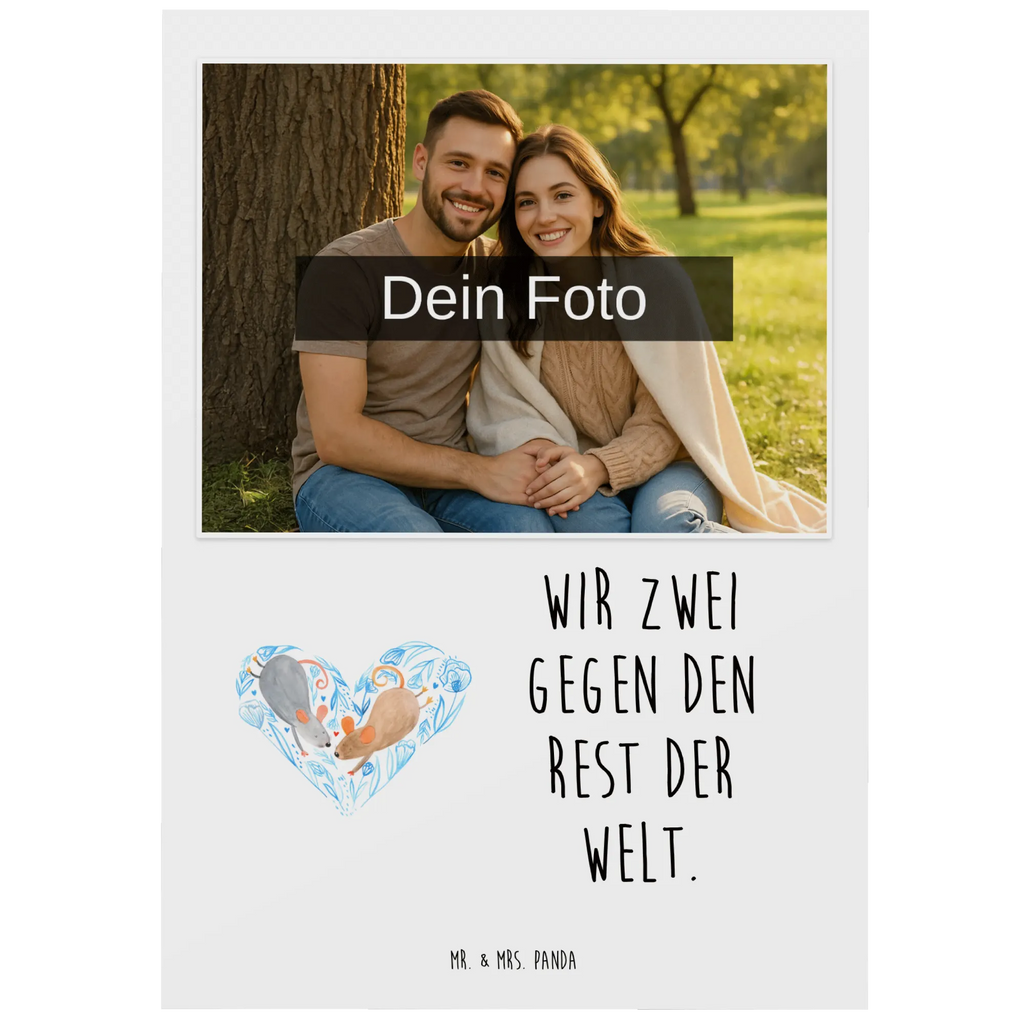 Personalisierte Foto Postkarte Mäuse Herz Personalisierte Foto Postkarte, Liebe, Partner, Freund, Freundin, Ehemann, Ehefrau, Heiraten, Verlobung, Heiratsantrag, Liebesgeschenk, Jahrestag, Hocheitstag, Geschenk für zwei, Liebesbotschaft, Mäuse, Liebesbeweis, Lieblingsmensch, Love, Gemeinsamkeit, Maus, Hochzeit