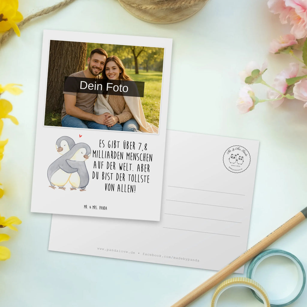 Personalisierte Foto Postkarte Pinguine Kuscheln Personalisierte Foto Postkarte, Liebe, Partner, Freund, Freundin, Ehemann, Ehefrau, Heiraten, Verlobung, Heiratsantrag, Liebesgeschenk, Jahrestag, Hocheitstag, Geschenk für Frauen, Mitbringsel, Geschenk für Partner, Hochzeitstag, für Männer, für Ehemann, Geschenk für Freundin, Liebesbeweis, Valentinstag