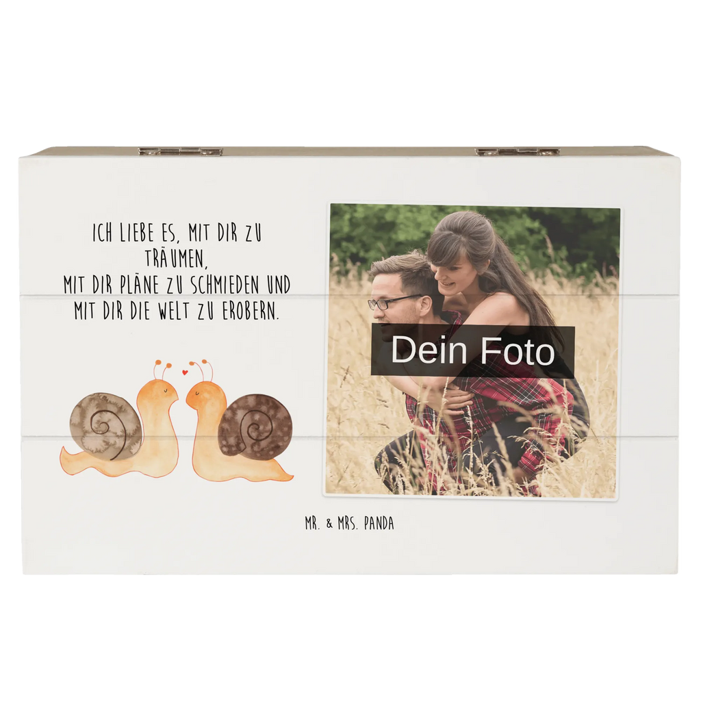 Personalized Photo Wooden Box Snails in love Personalisierte Foto Holzkiste, Liebe, Partner, Freund, Freundin, Ehemann, Ehefrau, Heiraten, Verlobung, Heiratsantrag, Liebesgeschenk, Jahrestag, Hocheitstag