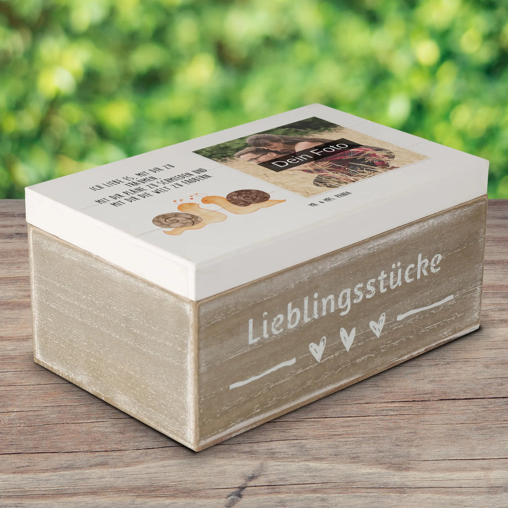 Personalized Photo Wooden Box Snails in love Personalisierte Foto Holzkiste, Liebe, Partner, Freund, Freundin, Ehemann, Ehefrau, Heiraten, Verlobung, Heiratsantrag, Liebesgeschenk, Jahrestag, Hocheitstag
