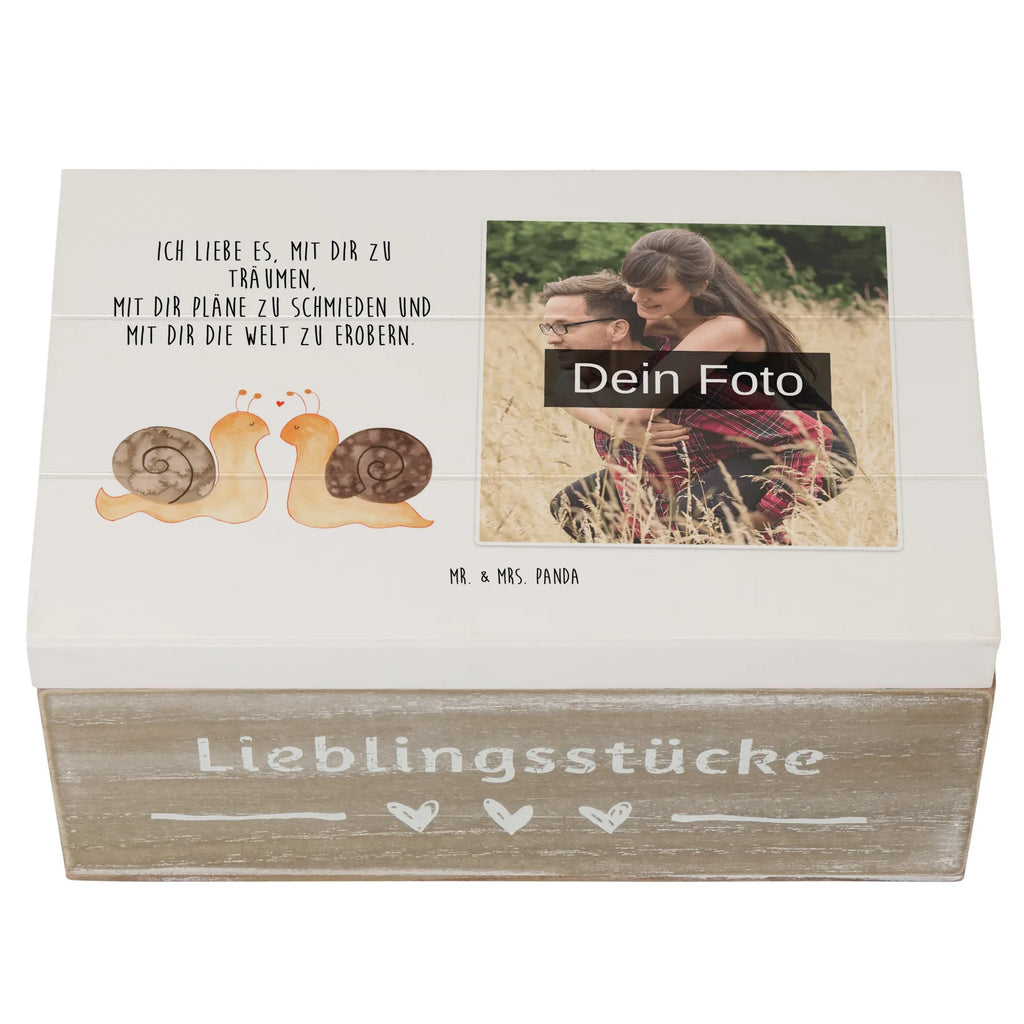 Personalized Photo Wooden Box Snails in love Personalisierte Foto Holzkiste, Liebe, Partner, Freund, Freundin, Ehemann, Ehefrau, Heiraten, Verlobung, Heiratsantrag, Liebesgeschenk, Jahrestag, Hocheitstag