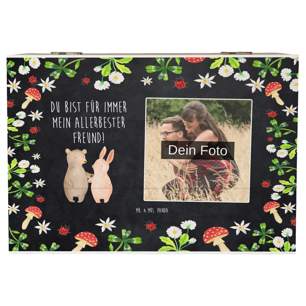 Personalisierte Foto Holzkiste Bär und Hase Umarmen Personalisierte Foto Holzkiste, Liebe, Partner, Freund, Freundin, Ehemann, Ehefrau, Heiraten, Verlobung, Heiratsantrag, Liebesgeschenk, Jahrestag, Hocheitstag, Bär, Hase, best friends, Freunde, Bärchen, bester Freund