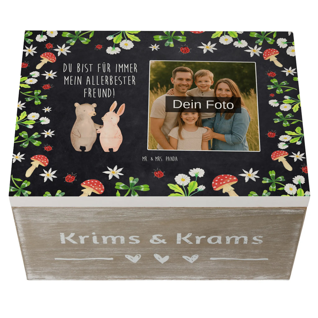 Personalisierte Foto Holzkiste Bär und Hase Umarmen Personalisierte Foto Holzkiste, Liebe, Partner, Freund, Freundin, Ehemann, Ehefrau, Heiraten, Verlobung, Heiratsantrag, Liebesgeschenk, Jahrestag, Hocheitstag, Bär, Hase, best friends, Freunde, Bärchen, bester Freund