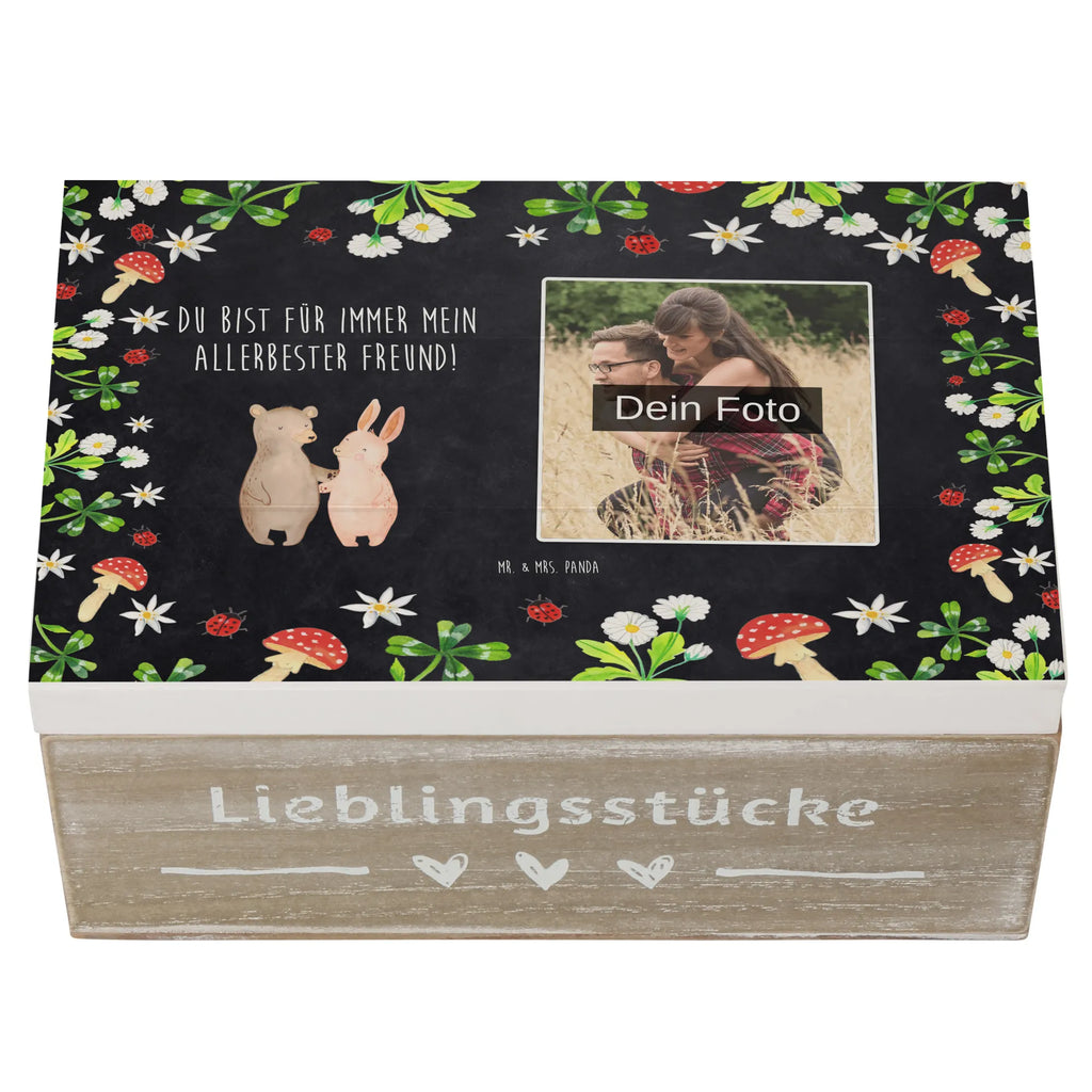 Personalisierte Foto Holzkiste Bär und Hase Umarmen Personalisierte Foto Holzkiste, Liebe, Partner, Freund, Freundin, Ehemann, Ehefrau, Heiraten, Verlobung, Heiratsantrag, Liebesgeschenk, Jahrestag, Hocheitstag, Bär, Hase, best friends, Freunde, Bärchen, bester Freund
