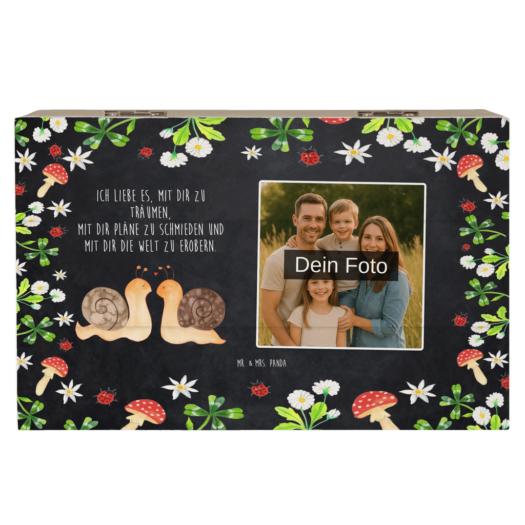 Personalized Photo Wooden Box Snails in love Personalisierte Foto Holzkiste, Liebe, Partner, Freund, Freundin, Ehemann, Ehefrau, Heiraten, Verlobung, Heiratsantrag, Liebesgeschenk, Jahrestag, Hocheitstag