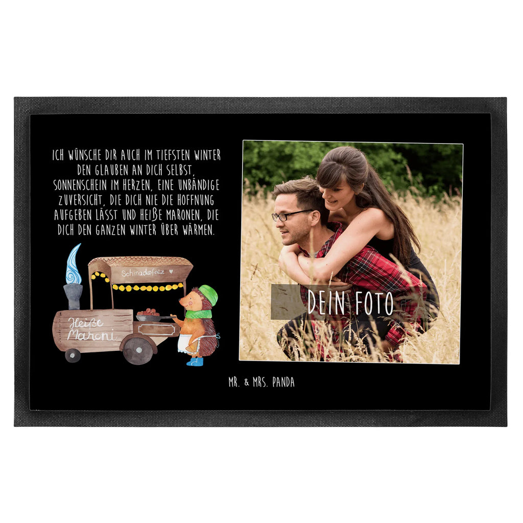 Personalisierte Foto Fußmatte Igel Maronen Personalisierte Foto Fußmatte, Winter, Weihnachten, Weihnachtsdeko, Nikolaus, Advent, Heiligabend, Wintermotiv, Duft, Kastanien, Maronen, Weihnachtsmarkt