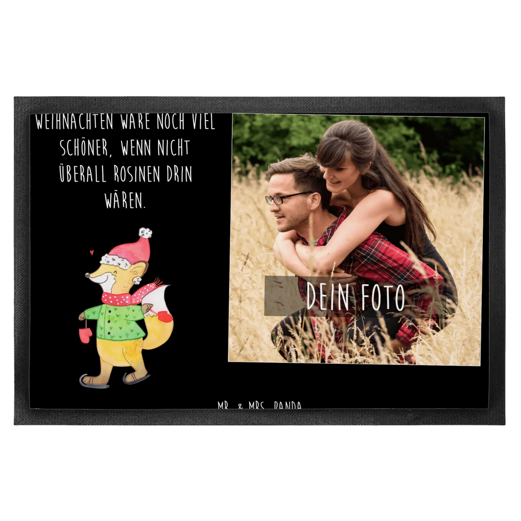 Personalized Photo Doormat Fox skates Personalisierte Foto Fußmatte, Winter, Weihnachten, Weihnachtsdeko, Nikolaus, Advent, Heiligabend, Wintermotiv, Weihnachtsbaum, Weihnachtsmann, Weihnachtszeit, Weihnachtstage, Tannenbaum