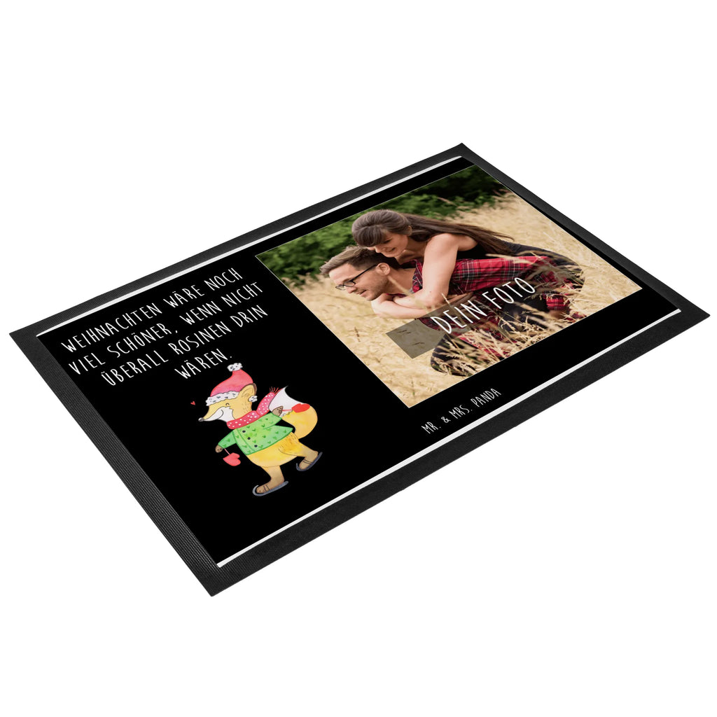 Personalized Photo Doormat Fox skates Personalisierte Foto Fußmatte, Winter, Weihnachten, Weihnachtsdeko, Nikolaus, Advent, Heiligabend, Wintermotiv, Weihnachtsbaum, Weihnachtsmann, Weihnachtszeit, Weihnachtstage, Tannenbaum