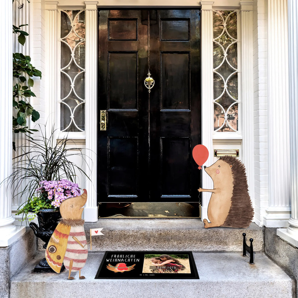 Personalized Photo Doormat robin Christmas Personalisierte Foto Fußmatte, Winter, Weihnachten, Weihnachtsdeko, Nikolaus, Advent, Heiligabend, Wintermotiv, Frohe Weihnachten, xmas, Weihnachtsmotiv, Weihnachtsgruß, Vogel