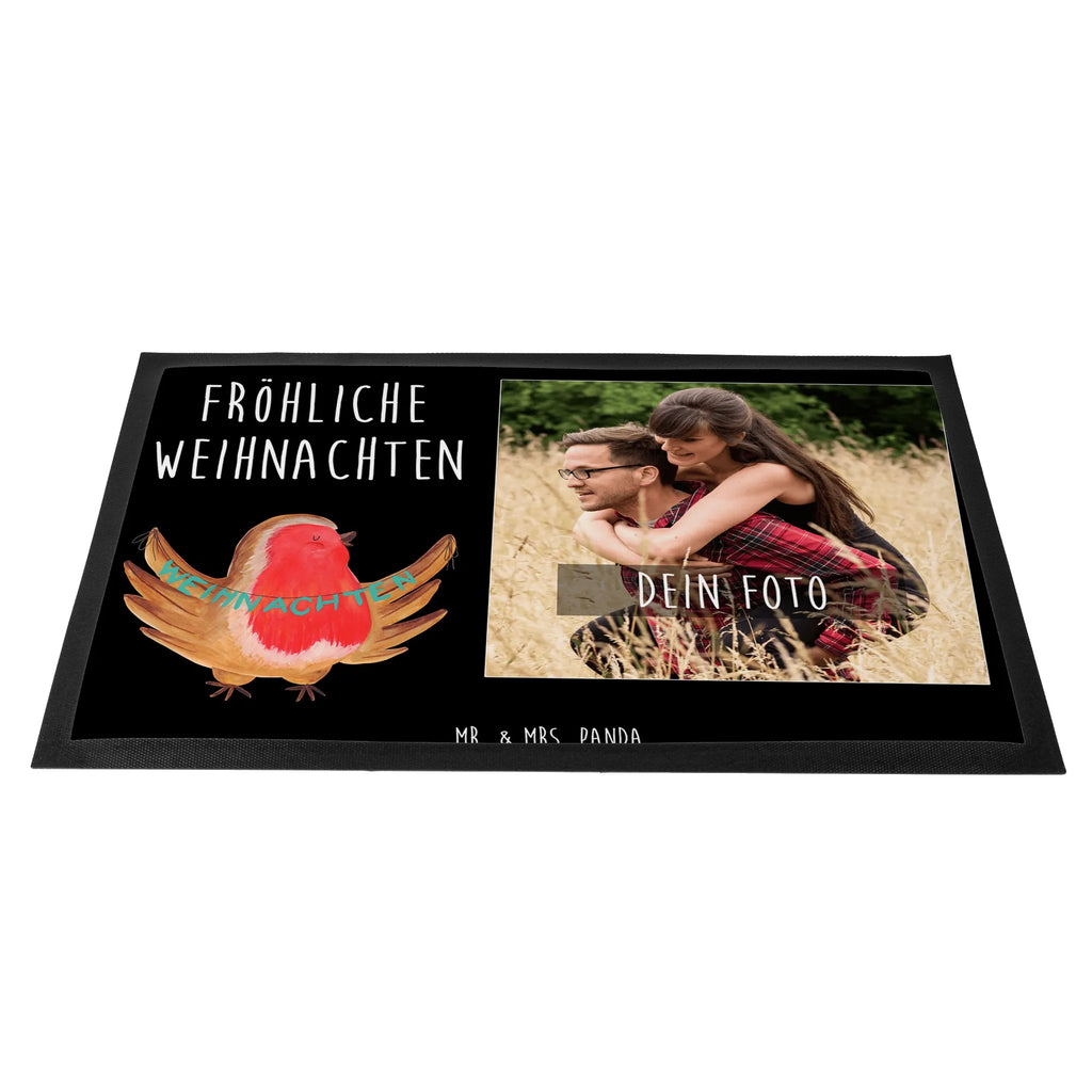 Personalized Photo Doormat robin Christmas Personalisierte Foto Fußmatte, Winter, Weihnachten, Weihnachtsdeko, Nikolaus, Advent, Heiligabend, Wintermotiv, Frohe Weihnachten, xmas, Weihnachtsmotiv, Weihnachtsgruß, Vogel