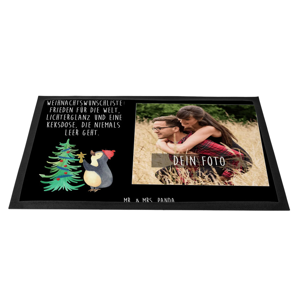 Personalisierte Foto Fußmatte Pinguin Weihnachtsbaum Personalisierte Foto Fußmatte, Winter, Weihnachten, Weihnachtsdeko, Nikolaus, Advent, Heiligabend, Wintermotiv, Pinguin