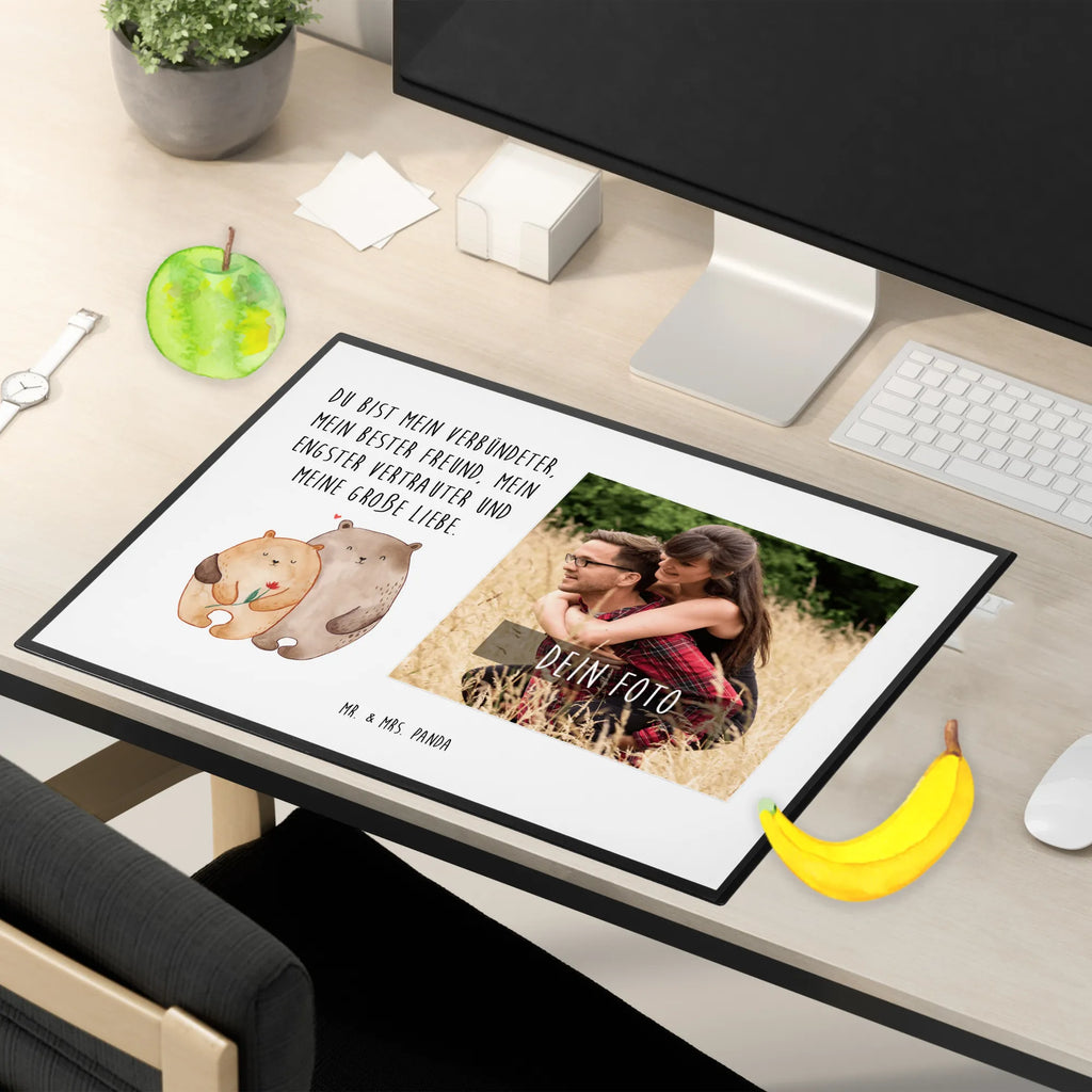 Personalized Photo Desk Mat Bears in love Personalisierte Foto Schreibtischunterlage, Liebe, Partner, Freund, Freundin, Ehemann, Ehefrau, Heiraten, Verlobung, Heiratsantrag, Liebesgeschenk, Jahrestag, Hocheitstag, Bärchen, Geschenk Freundin, Hochzeitstag, Bär, Liebesbeweis, Geschenk Freund, Verheiratet, Verliebt, Bären, Verlobt, Geschenk Hochzeit
