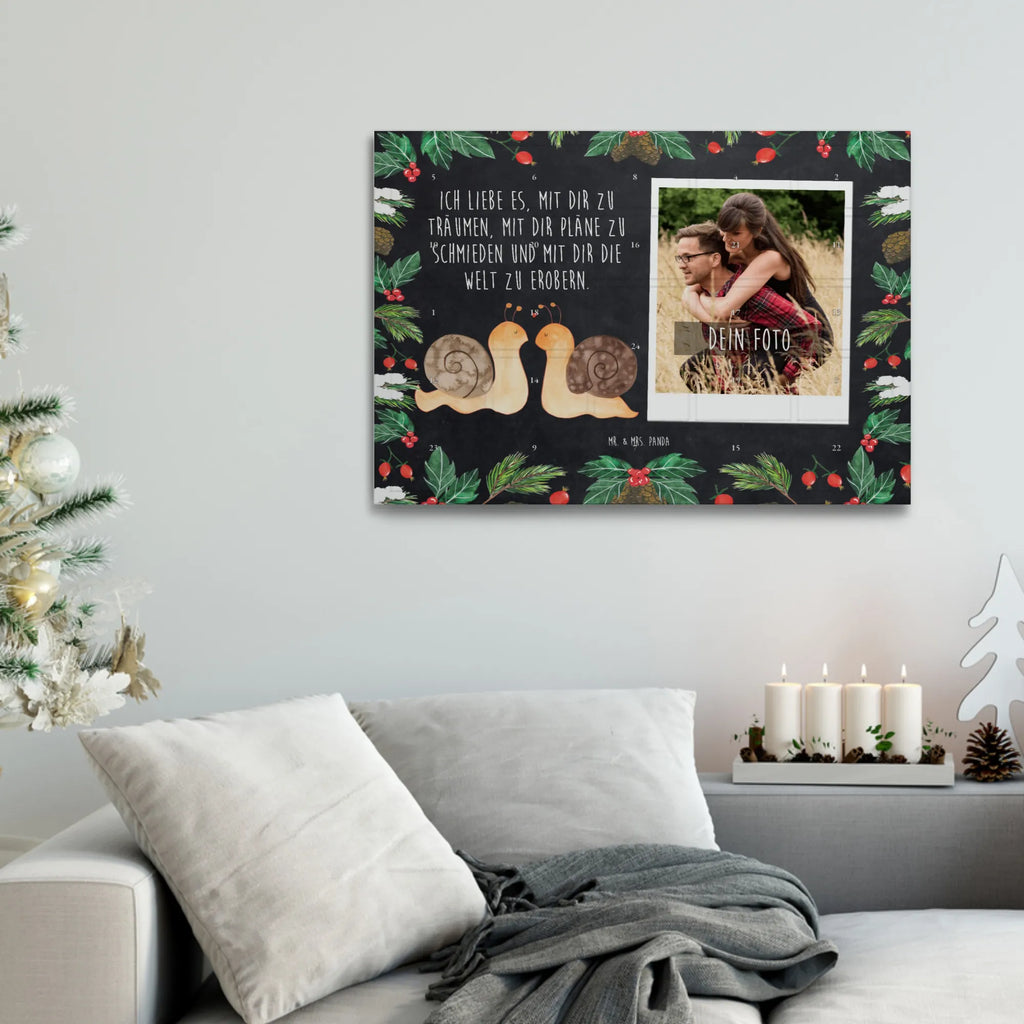 Personalisierter Tee Foto Adventskalender Schnecken Liebe Personalisierter Tee Foto Adventskalender, Freundin, Freund, Liebe, Liebesgeschenk, Jahrestag, Verlobung, Partner, Ehemann, Ehefrau, Heiraten, Heiratsantrag, Hocheitstag