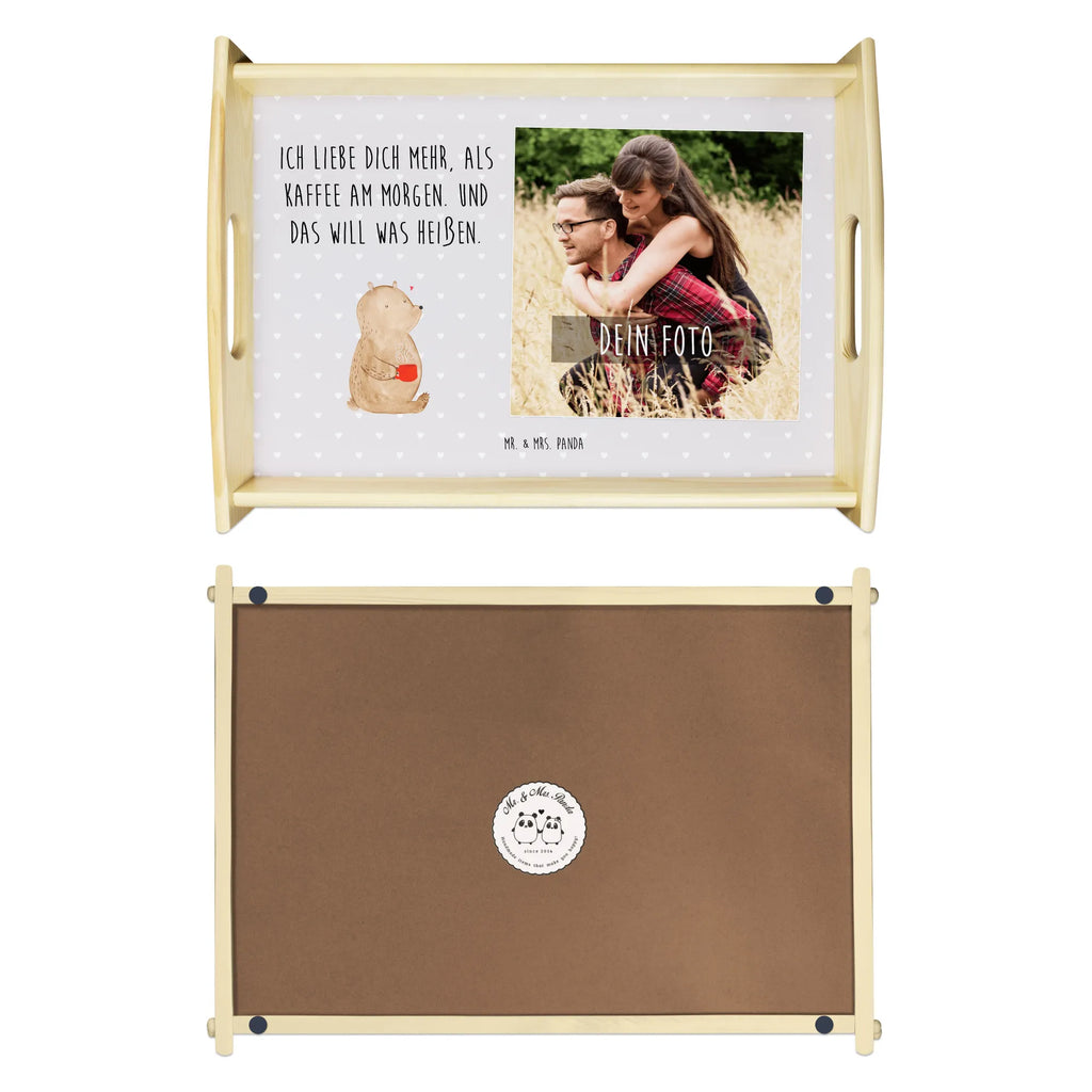 Personalisiertes Foto Serviertablett Bär Morgenkaffee Personalisiertes Service Tablett, Liebe, Partner, Freund, Freundin, Ehemann, Ehefrau, Heiraten, Verlobung, Heiratsantrag, Liebesgeschenk, Jahrestag, Hocheitstag, Hochzeitstag, Geschenk für Partner, für Ehemann, Mitbringsel, Liebesbeweis, Geschenk für Frauen, Valentinstag, für Männer, Geschenk für Freundin