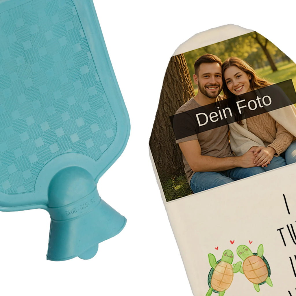 Personalized Photo Hot Water Bottle turtles Pair Personalisierte Foto Wärmflasche, Liebe, Partner, Freund, Freundin, Ehemann, Ehefrau, Heiraten, Verlobung, Heiratsantrag, Liebesgeschenk, Jahrestag, Hocheitstag, Geschenk für Frauen, Hochzeitstag, Geschenk für Partner, Valentinstag, Geschenk für Freundin, Liebesbeweis, für Ehemann, für Männer, Mitbringsel