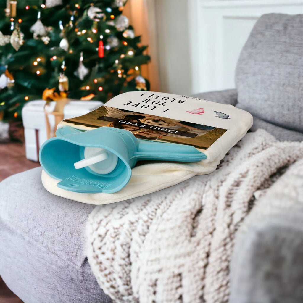 Personalized Photo Hot Water Bottle axolotl Love Personalisierte Foto Wärmflasche, Liebe, Partner, Freund, Freundin, Ehemann, Ehefrau, Heiraten, Verlobung, Heiratsantrag, Liebesgeschenk, Jahrestag, Hocheitstag, Geschenk für Partner, Liebesbeweis, Mitbringsel, für Ehemann, Geschenk für Freundin, Geschenk für Frauen, Hochzeitstag, Valentinstag, für Männer