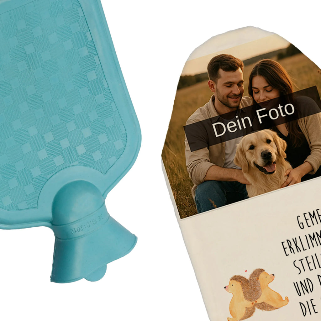 Personalized Photo Hot Water Bottle Hedgehogs holding hands Personalisierte Foto Wärmflasche, Liebe, Partner, Freund, Freundin, Ehemann, Ehefrau, Heiraten, Verlobung, Heiratsantrag, Liebesgeschenk, Jahrestag, Hocheitstag, Igel, Lieblingsmensch, Hand in Hand, Gemeinsamkeit, Love, Geschenk für zwei, Liebesbeweis, Liebesbotschaft, Igelliebe, Hochzeit, große Liebe