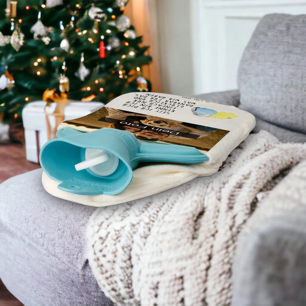 Personalized Photo Hot Water Bottle Parakeets in love Personalisierte Foto Wärmflasche, Liebe, Partner, Freund, Freundin, Ehemann, Ehefrau, Heiraten, Verlobung, Heiratsantrag, Liebesgeschenk, Jahrestag, Hocheitstag, Vögel, Wellensittich, Kuscheln, Vertrauen, Nähe