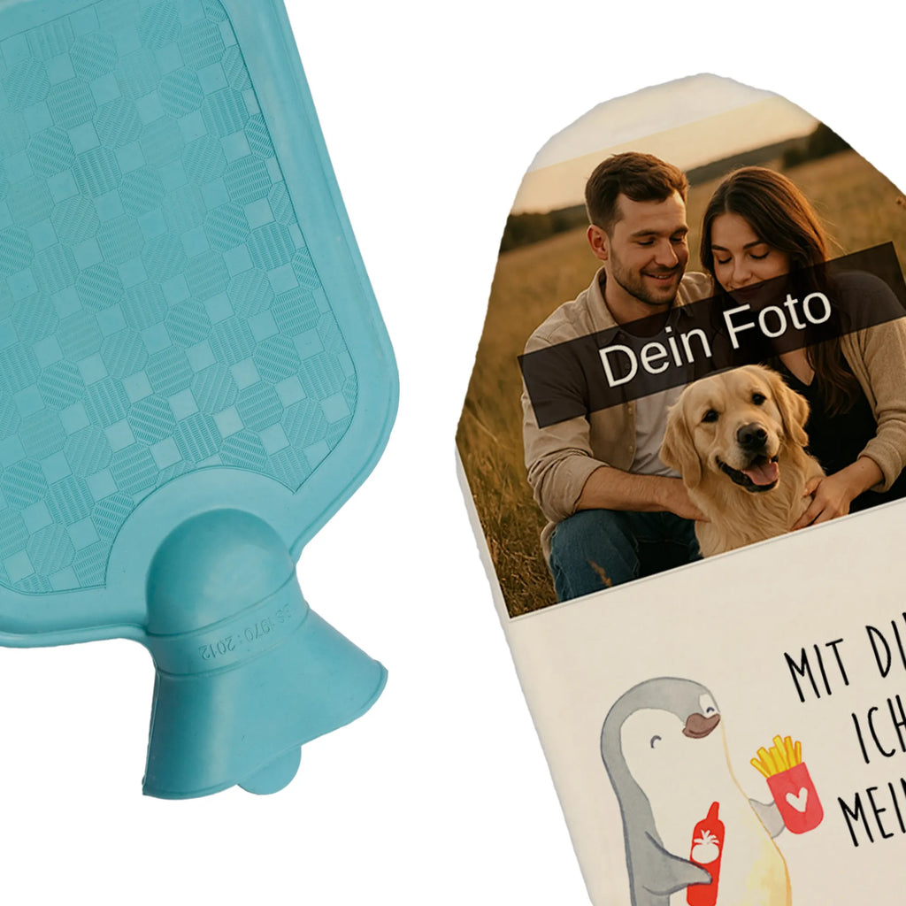 Personalized Photo Hot Water Bottle penguin French fries Personalisierte Foto Wärmflasche, Liebe, Partner, Freund, Freundin, Ehemann, Ehefrau, Heiraten, Verlobung, Heiratsantrag, Liebesgeschenk, Jahrestag, Hocheitstag, Geschenk für Freundin, für Ehemann, Hochzeitstag, Geschenk für Partner, Mitbringsel, Valentinstag, Geschenk für Frauen, Liebesbeweis, für Männer