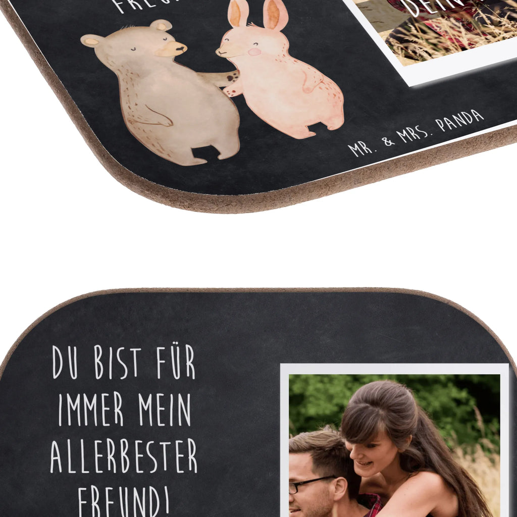 Personalisierter Foto Untersetzer Bär und Hase Umarmen Personalisierter Foto Untersetzer, Liebe, Partner, Freund, Freundin, Ehemann, Ehefrau, Heiraten, Verlobung, Heiratsantrag, Liebesgeschenk, Jahrestag, Hocheitstag, Hase, Bär, best friends, Bärchen, bester Freund, Freunde