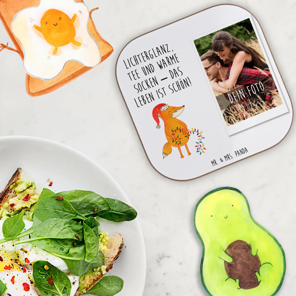 Personalisierter Foto Untersetzer Fuchs Weihnachten Personalisierter Foto Untersetzer, Winter, Weihnachten, Weihnachtsdeko, Nikolaus, Advent, Heiligabend, Wintermotiv, Weihnachtszeit, Füchse, Geschenk Weihnachten, Weihnachtsmann, Fuchs, Spruch schön