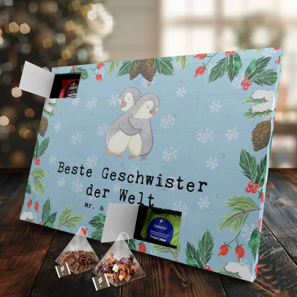 Tee Adventskalender Pinguin Beste Geschwister der Welt Adventskalender mit Tee, Adventskalender, Tee Adventskalender, Geschenkidee, Geschenk, Schenken, Mitbringsel, Geburtstag, Geburtstagsgeschenk, für, Danke, Dankeschön, Bedanken, Freude machen, Geschenktipp, Brüder, Bruder, Schwestern, Familie, Schwester, Nachwuchs, Geschwisterchen, Geschwister