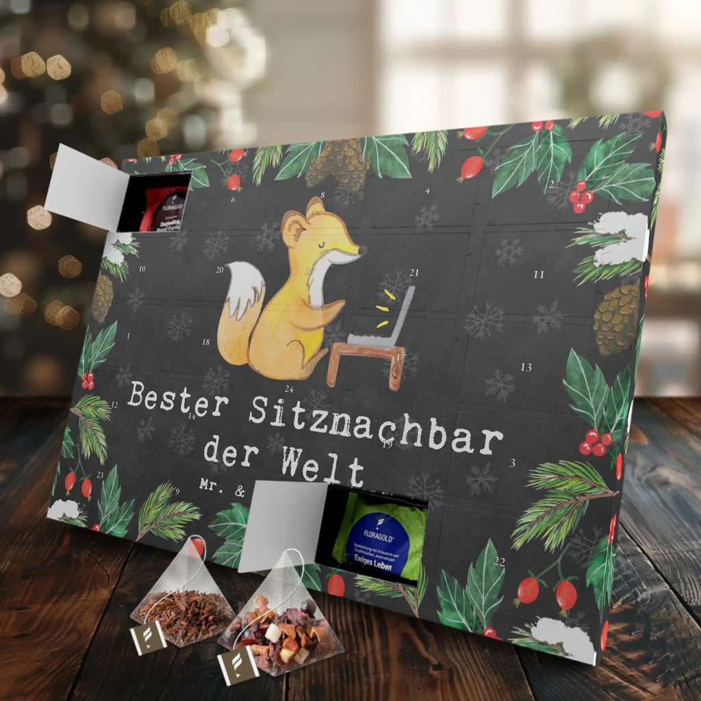  Fox Best seat neighbor in the world Adventskalender mit Tee, Adventskalender, Tee Adventskalender, Geschenkidee, Geschenk, Schenken, Mitbringsel, Geburtstag, Geburtstagsgeschenk, für, Danke, Dankeschön, Bedanken, Freude machen, Geschenktipp, Uni, Mitschüler, Stuhlnachbar, Tischnachbar, Sitznachbar, Mitstudent, Nachbar, Hochschule, Universität, Schule, Kommilitone, Seminar