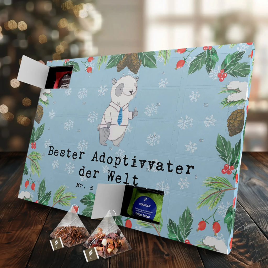 Tee Adventskalender Panda Bester Adoptivvater der Welt Adventskalender, Adventskalender mit Tee, Tee Adventskalender, Geschenkidee, Geschenk, Schenken, Mitbringsel, Geburtstag, Geburtstagsgeschenk, für, Danke, Dankeschön, Bedanken, Freude machen, Geschenktipp, Adoptiert, Adoptivvater, Adoption, Adoptiv Vater