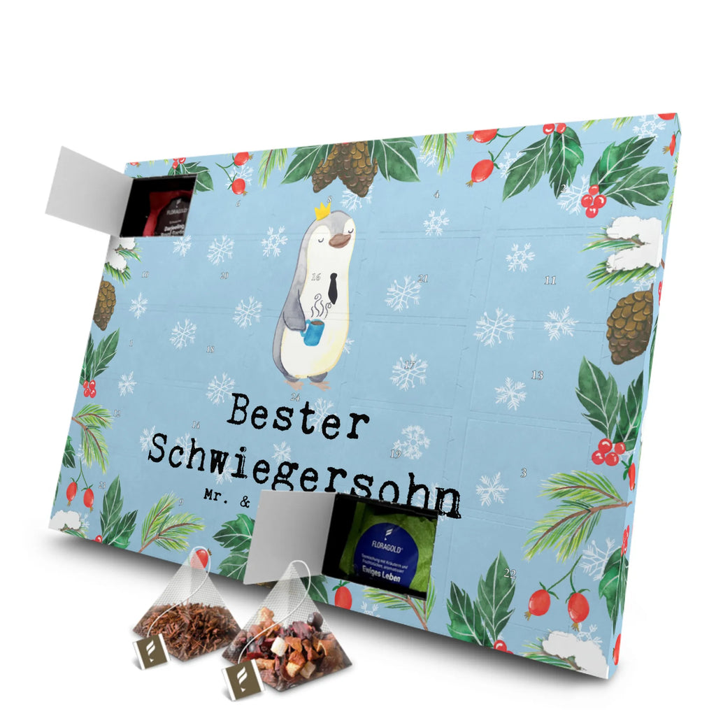  pingwin Najlepszy zięć Adventskalender, Adventskalender mit Tee, Tee Adventskalender, Geschenkidee, Geschenk, Schenken, Mitbringsel, Geburtstag, Geburtstagsgeschenk, für, Danke, Dankeschön, Bedanken, Freude machen, Geschenktipp, Frau, Tochter, Angeheiratet, Ehefrau Des Sohns, Hochzeit, Heirat, Schwiegersohn
