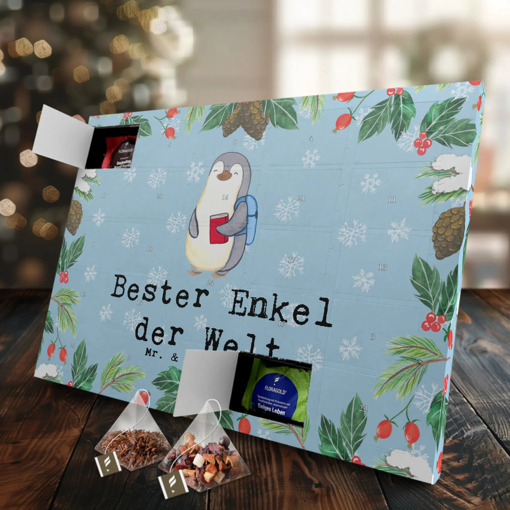 Tee Adventskalender Pinguin Bester Enkel der Welt Adventskalender mit Tee, Adventskalender, Tee Adventskalender, Geschenkidee, Geschenk, Schenken, Mitbringsel, Geburtstag, Geburtstagsgeschenk, für, Danke, Dankeschön, Bedanken, Freude machen, Geschenktipp, Enkelsohn, Großsohn, Opa, Enkelkind, Enkel, Kind von Tochter, Oma, Taufe, Kind von Sohn